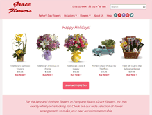 Tablet Screenshot of grace-flowers.com